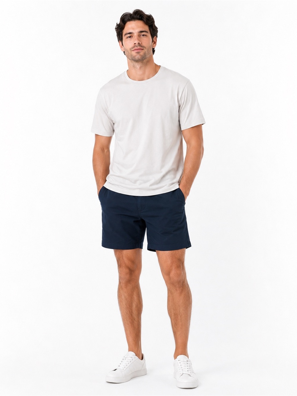Banana Republic Light Gray Crew Neck Short Sleeve Tee